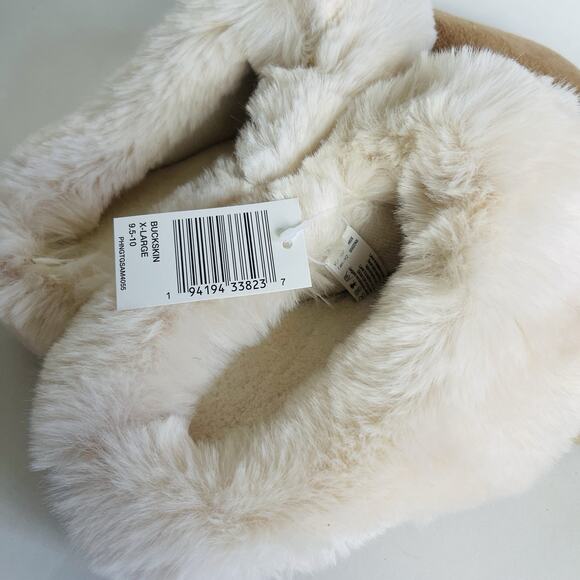 Isotoner Women’s Classic Comfort Hoodback Slippers Size XL 9.5-10 Buckskin - Picture 5 of 15